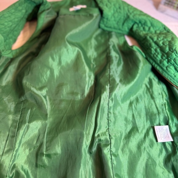 Charter Club Quilted Vest Zipper Tapered Back Kelly‎ Green, Size M - Picture 7 of 8